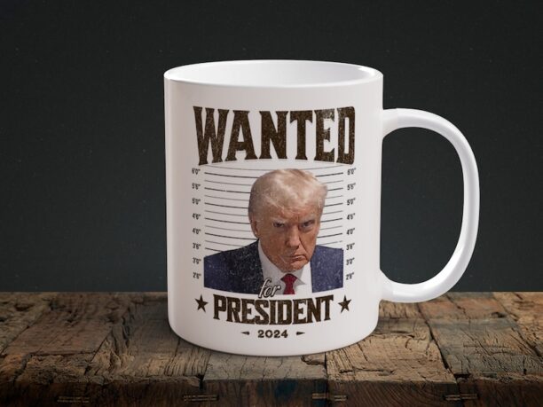 Trumpmugshot Coffee Cup, Wanted Trumpmug, Trumpmugshot Mug, Trump Mug Shot, Trump 2024 Mug, Official Mugshot Coffee Mug