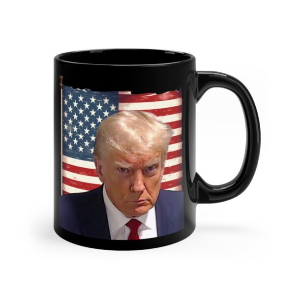 Donald Trump Mugshot Mug, Trump Mugshot Coffee Cup, American Flag Mug, Trump Mug