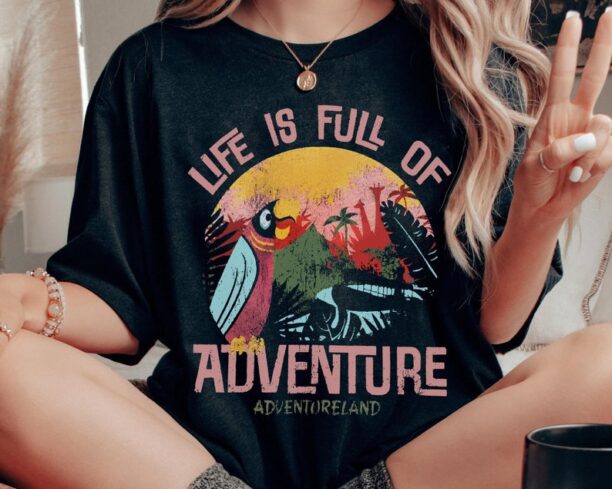 Retro Magic Kingdom Life Is Full Of Adventure Shirt, Adventureland Magic Kingdom Park, Vintage Disney T-shirt