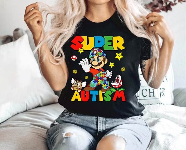 Autism Awareness Super Mario Shirt, Mario Bros Autism Shirt, Autism Awareness Shirt, Autism Day Tshirt