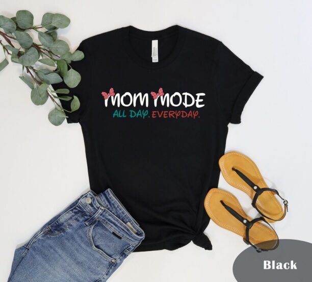 Disney Mom Mode Shirt, Disney Mom Shirt, Mom Mode Shirt, Minnie Mom Shirt, Mom Life Shirt, Best Mom Ever Shirt