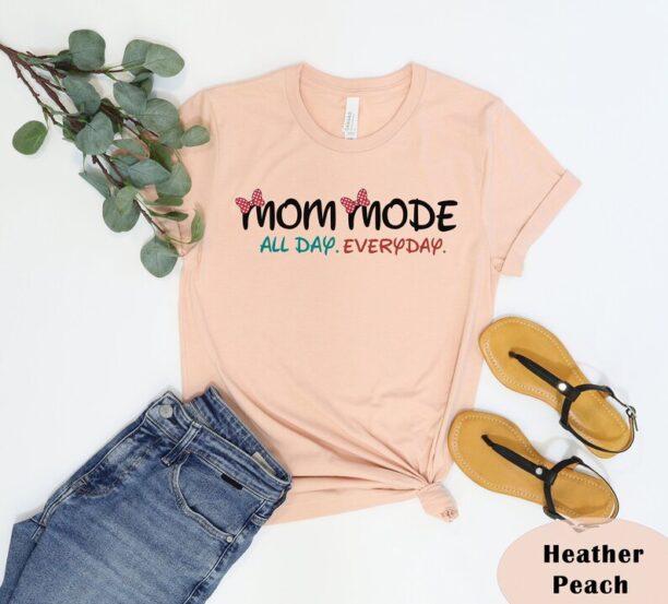 Disney Mom Mode Shirt, Disney Mom Shirt, Mom Mode Shirt, Minnie Mom Shirt, Mom Life Shirt, Best Mom Ever Shirt