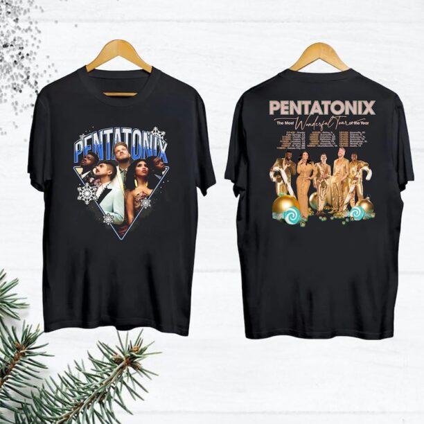 Pentatonix Christmas Album, Pentatonix The Most Wonderful Tour Of The Year 2023 Tour Shirt, Pentatonix Band Shirt