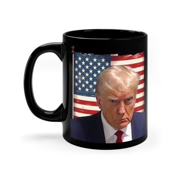 Donald Trump Mugshot Mug, Trump Mugshot Coffee Cup, American Flag Mug, Trump Mug