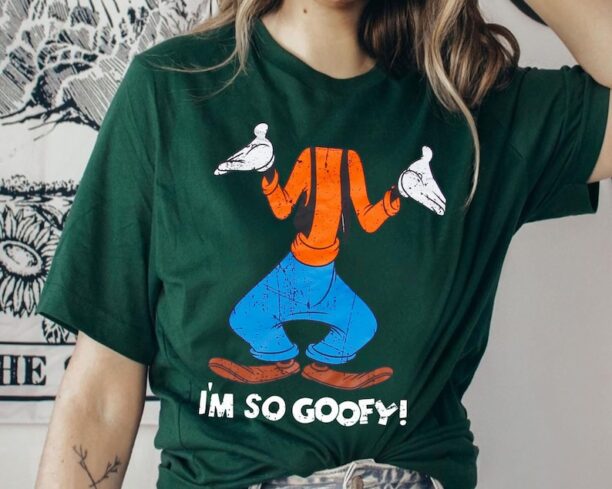 Retro Funny Goofy Halloween Costume I'm So Goofy Shirt, Vintage Disney A Goofy Movie T-shirt