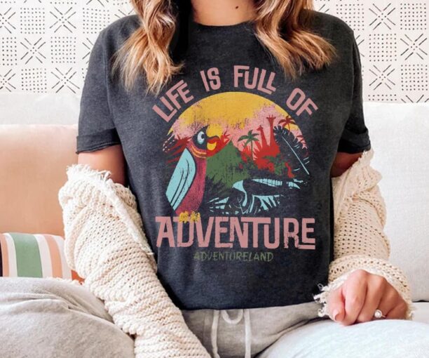 Retro Magic Kingdom Life Is Full Of Adventure Shirt, Adventureland Magic Kingdom Park, Vintage Disney T-shirt