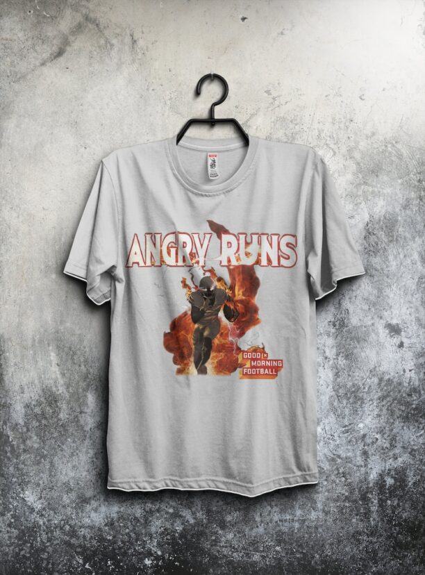Angry Runs T-Shirt, Kyle Brandt Shirt, Football 2023, Good Morning, Football Inner Scepter 2023 Tour, Football shirt