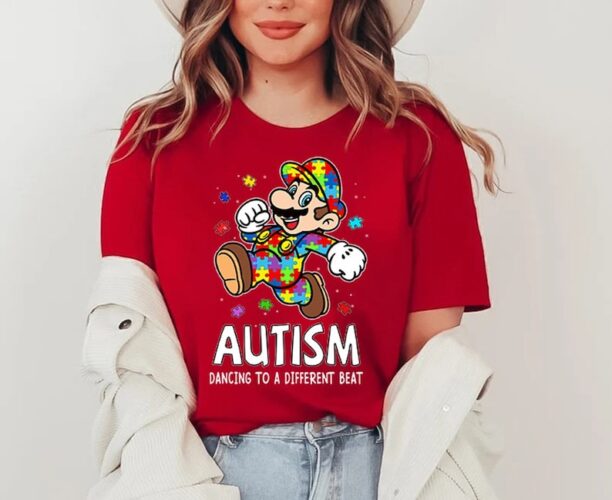 Autism Mario Shirt, Mario Autism Shirt, Super Mario Autism Shirt, Mario Autism Kids Shirt