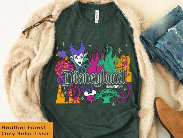 Retro Maleficent Disneyland Shirt, Sleeping Beauty Villains T-shirt, Disney Witch, Disney Family Trip