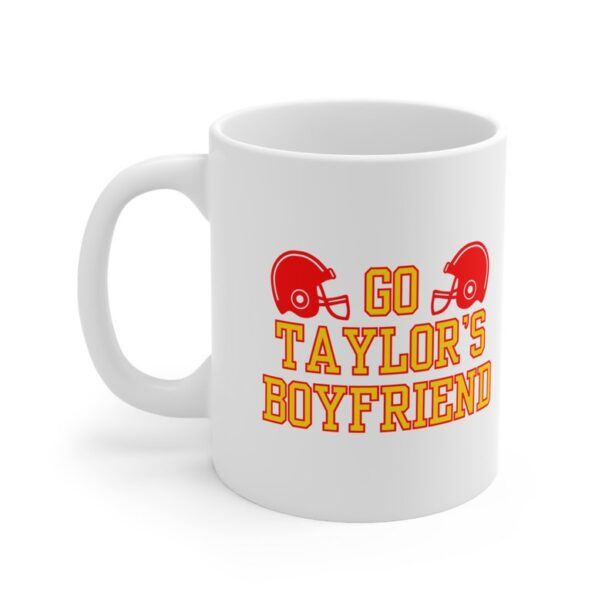 Go Taylor's Boyfriend Mug Fan Gift for Her Football Travis and Taylor Era Love Story Kansas City Mug Gift for Taylor