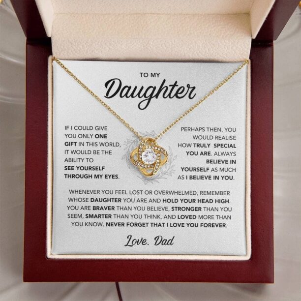 My Daughter, Gift From Dad, Daughter Necklace, Gift for Daughter from Dad, Father Daughter Necklace