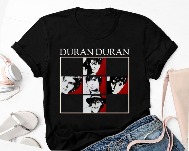 90s Vintage Duran Duran Band Graphic T-Shirt, Duran Duran Tour Shirt, Rock Band Duran Duran Shirt Fan Gift