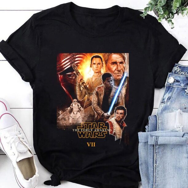 Star Wars The Force Awakens T-Shirt, Star Wars Shirt Fan Gift, Star Wars Lover Shirt, Star Wars Movie Shirt