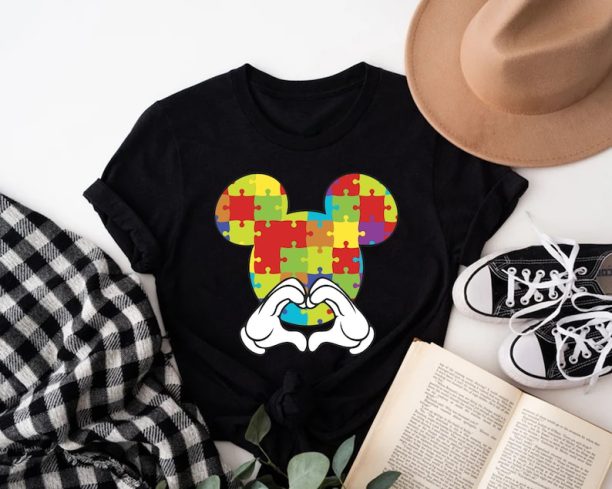 Disney Autism Shirt, Mickey Autism T-Shirt, Autism Day Shirt, Autism Shirt, Autism Awareness Shirt, Blue Ribbon Shirt