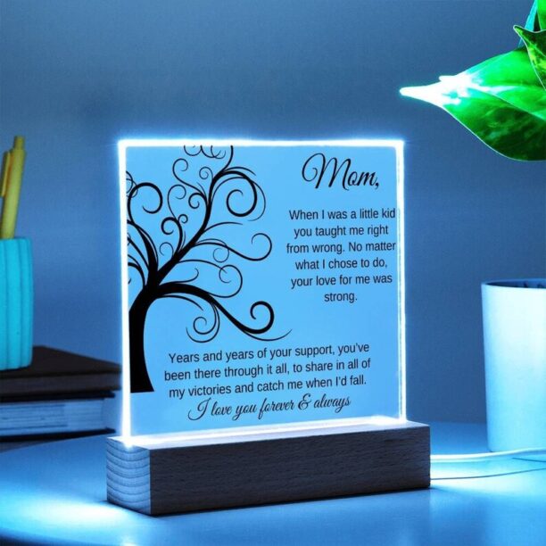 You've Been There Through It All Square Acrylic Plaque For Mom,Sentimental Xmas Gift for Mom