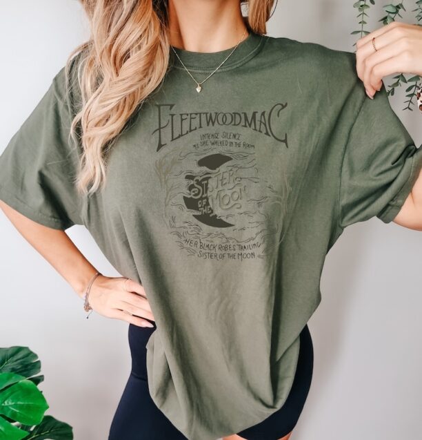 Vintage Fleetwood Mac Comfort Colors Shirt, Sister Of The Moon Sweatshirt, Fleetwood Mac Tee, Music Rock Band