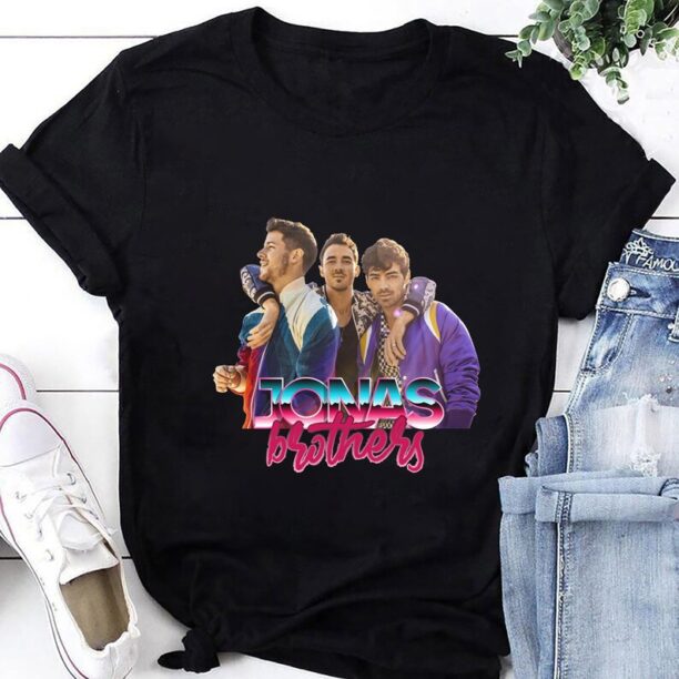 Jonas Brothers Band T-Shirt, Jonas Brothers Shirt Fan Gifts, Jonas Brothers Five Albums One Night Shirt