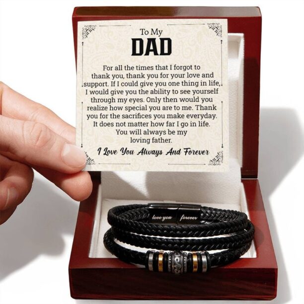 To My Dad Bracelet, Gifts For Dad, Gift From Son, Father Daughter Gift, Papa Gift, Sentimental Gift For Father