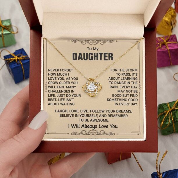 To My Daughter Necklace, Gift For Daughter From Dad, Mother Daughter Gifts, Father Daughter Necklace, Gift For Daughter