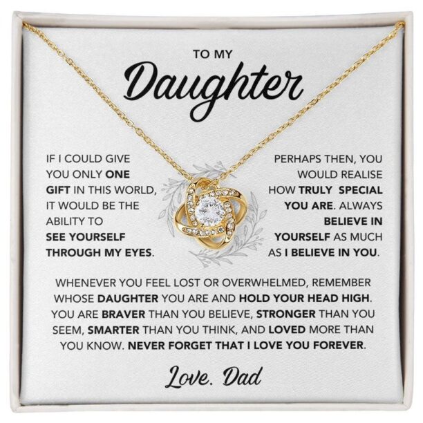 My Daughter, Gift From Dad, Daughter Necklace, Gift for Daughter from Dad, Father Daughter Necklace