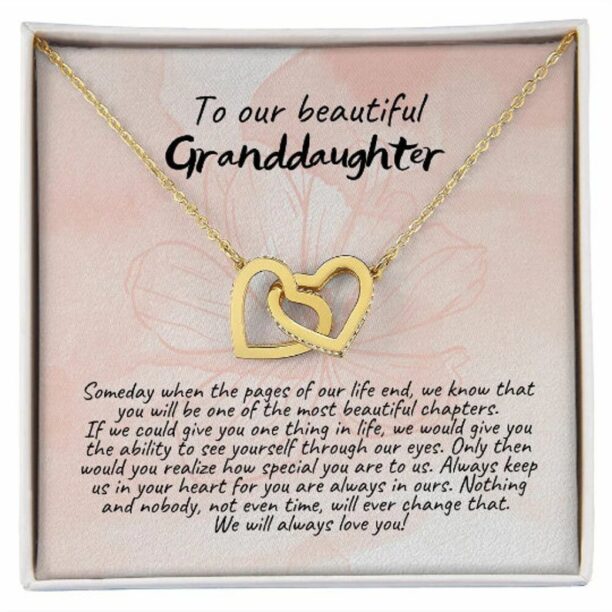 Granddaughter necklace, Christmas Gift from grandparents, Birthday gift, Valentines Day gift, Graduation gift