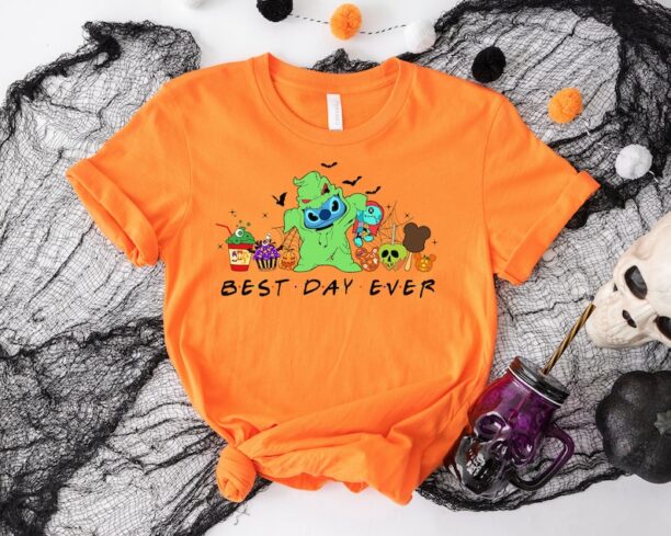 Disney Stitch Best Day Ever Halloween Shirt, Halloween Stitch Oogie Boogie Halloween Shirt Sweatshirt Hoodie