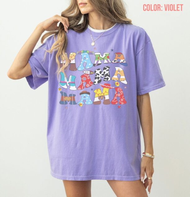 Comfort Colors Vintage Disney Toy Story Mama Shirt, Disney Shirt, Toy Story Shirt, Disneyland Shirts, Disney Pixar Shirt