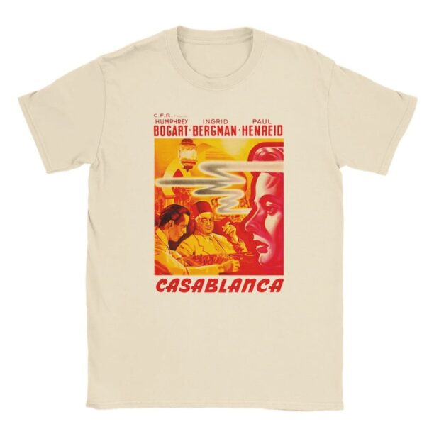 Casablanca Classic Poster Tee: Vintage Hollywood Cinema | Old cinema lovers gift | Casablanca T Shirt