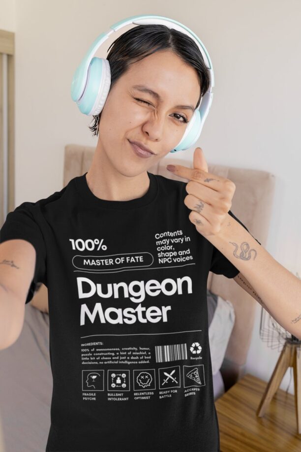 Dungeon Master 'Ingredients' DnD Shirt | Dungeons and Dragons, DnD Gifts, Master of Fate, RPG Shirt, Funny