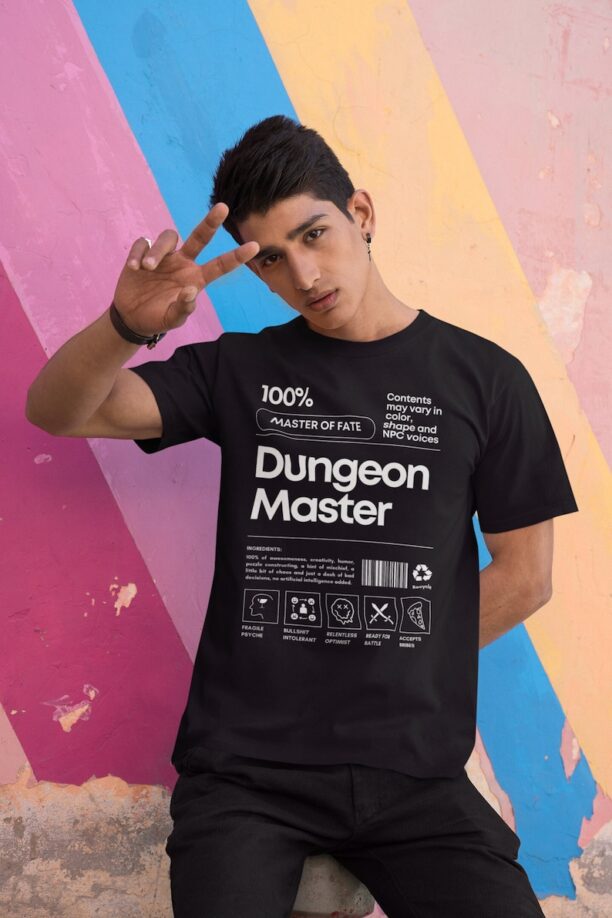 Dungeon Master 'Ingredients' DnD Shirt | Dungeons and Dragons, DnD Gifts, Master of Fate, RPG Shirt, Funny