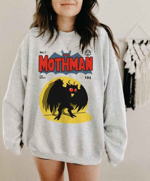 Mothman The legend comic shirt, Mothman Spook Show T-Shirt