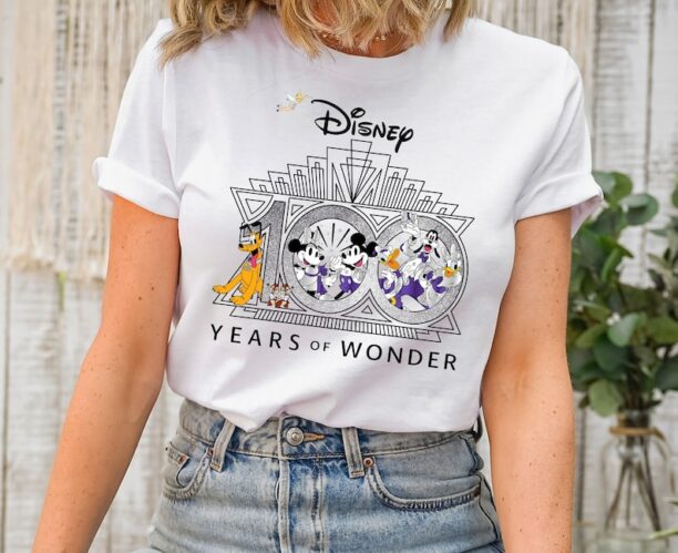 Mickey and Friends Disney 100 Years Of Wonder Shirt, Walt Disney T-shirt, Disneyland 2023 Trip, 100th Anniversary Tee