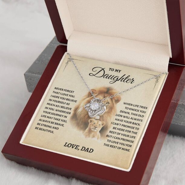 To My Daughter Necklace Gift from Dad, Sentimental Gift for Daughter Birthday Christmas, Daughter Father Gift