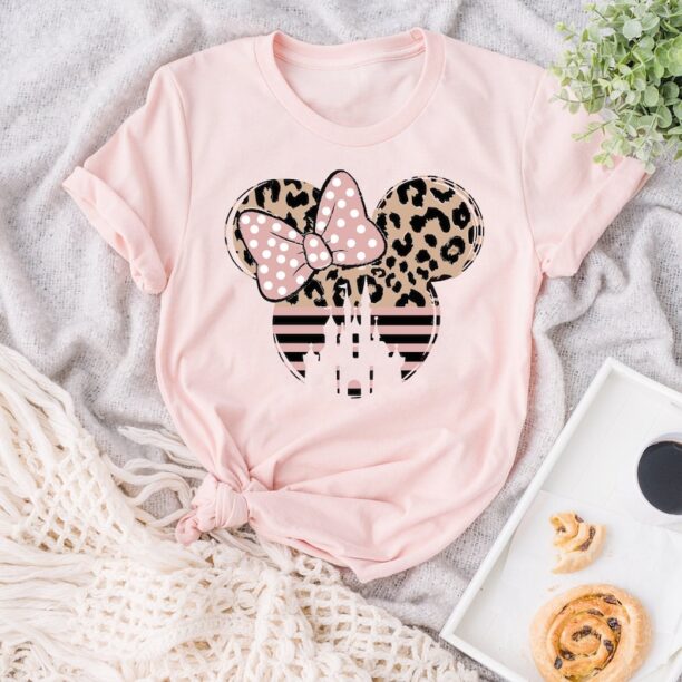 Minnie Shirt, Disneyworld Shirts, Animal shirt, Minnie Ear Shirt , Leopard Cheetah print Shirt, Disney Shirt