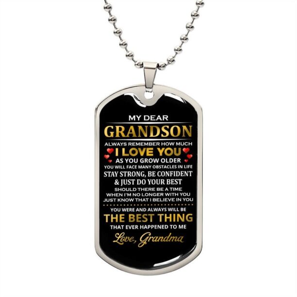 My Dear Grandson, Dog Tag