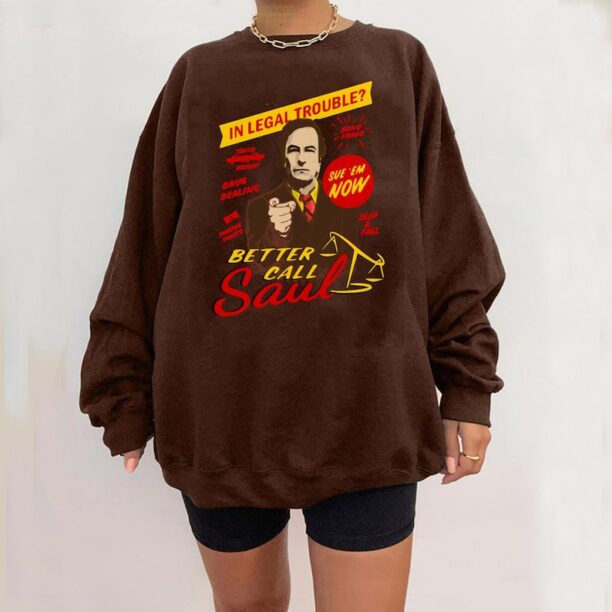 In legal Trouble Better Call Saul shirt, Breaking Bad Saul Goodman shirt