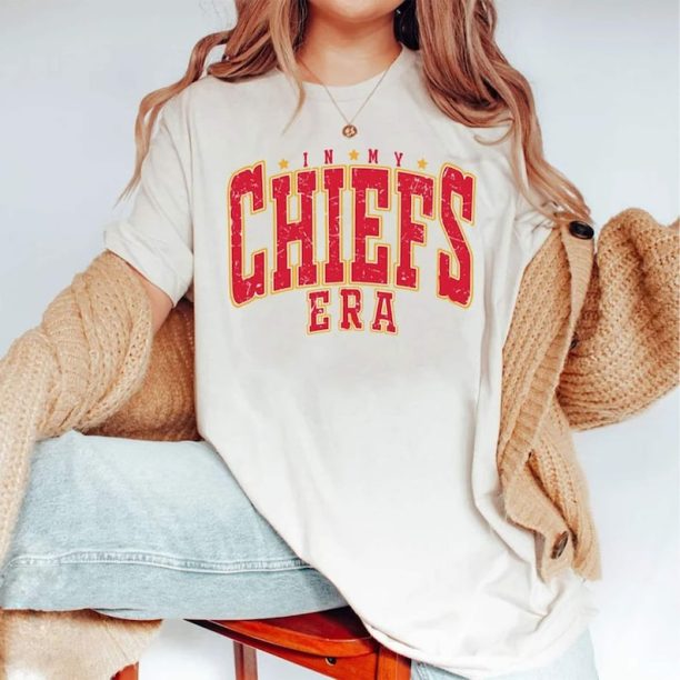 Vintage In My KC Chief Era t-shirt, Vintage Travis Kelce T-Shirt, America Football Sweatshirt, Football Fan Gift