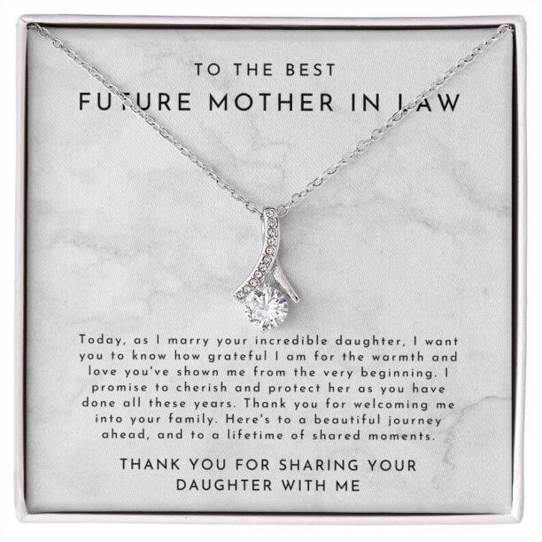 Future Mother in Law Gift From Groom, Mother in Law Gift Groom, To Mother in Law Wedding, Mother in Law Necklace