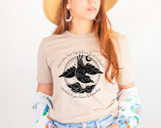 Bird In Flight Rhiannon Inspired Shirt, Rock Concert Tour 2023, Gift for Fan, Country Music concert shirt