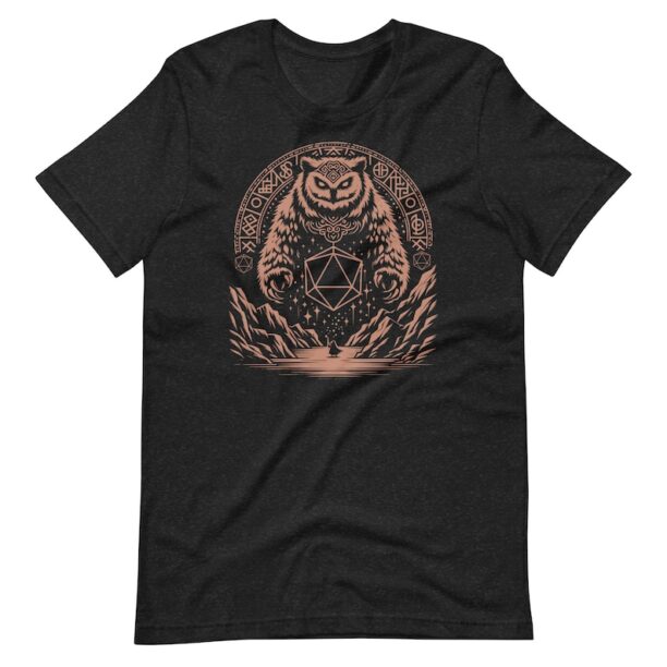 Fantasy Forest Bearowl T-Shirt: Mythical Creature Design, Tabletop RPG Gaming Apparel, Unique Gift for Gamers, Soft