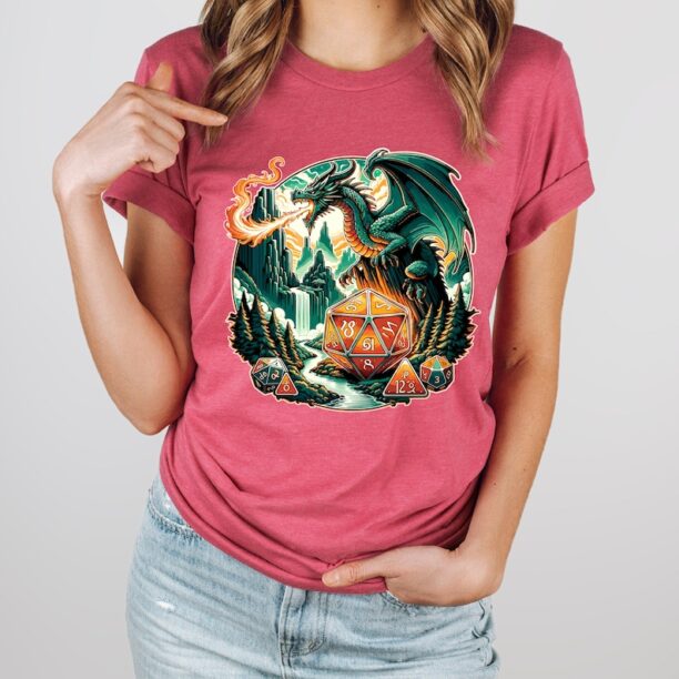 Dnd Dragon Shırt, Dragons Shirt, Dungeon Master Shirt, D&D Clothing, Fantasy Shirt, Rerto Shirt, Boardgame Gift