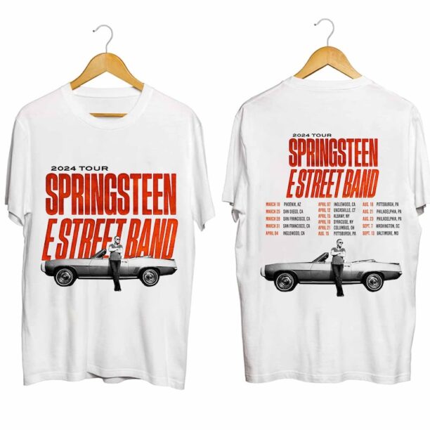 Bruce Springsteen & The E Street Band Rescheduled US Tour 2024 Shirt, Bruce Springsteen Fan Shirt