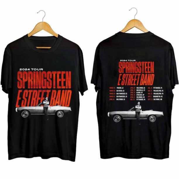 Bruce Springsteen & The E Street Band Rescheduled US Tour 2024 Shirt, Bruce Springsteen Fan Shirt