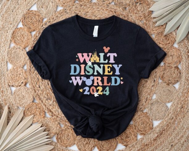 Walt Disney World 2024 Shirt, Retro Disney Shirt, Mickey Epcot Shirt, Disney Family Shirt, Disneyland Vacation Shirt