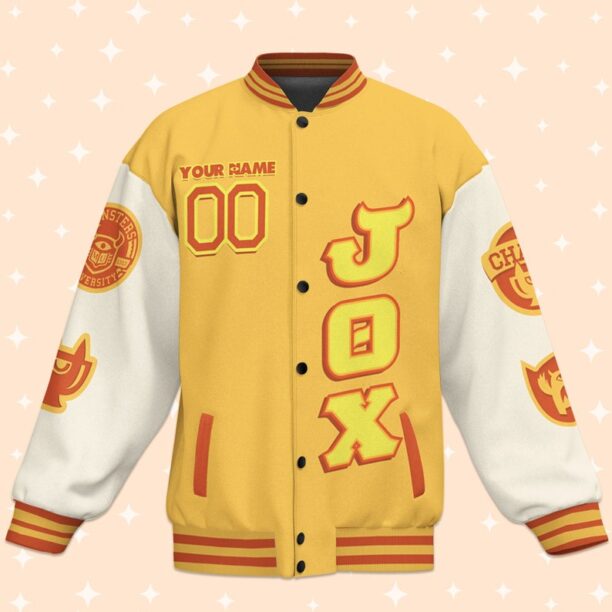 Custom Monster University Jox Uniform Varsity Jacket, Adult Varsity Jacket,Personalized Jacket, Baseball Team Outfit