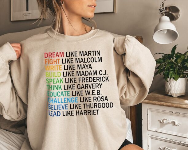 Dream Like Martin Sweatshirt, Martin Luther King Jr Sweatshirt, African American Sweatshirt, Black History Sweatshirt