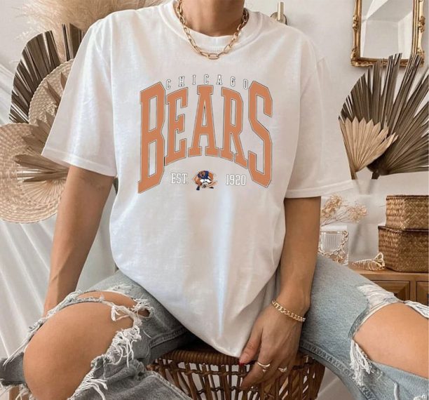 Vintage Chicago Bears T-shirt, Chicago Bears Tee, Chicago Bears Crewneck, Chicago Bears Gift