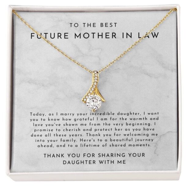 Future Mother in Law Gift From Groom, Mother in Law Gift Groom, To Mother in Law Wedding, Mother in Law Necklace