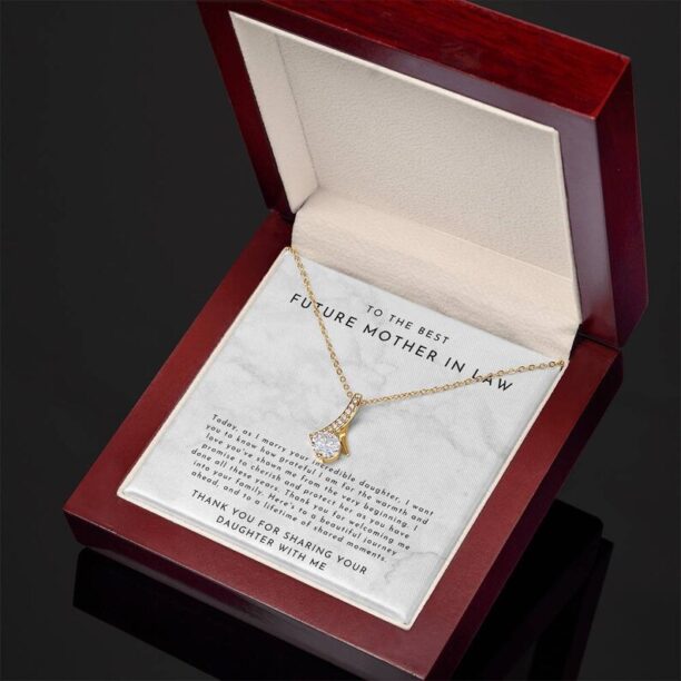 Future Mother in Law Gift From Groom, Mother in Law Gift Groom, To Mother in Law Wedding, Mother in Law Necklace