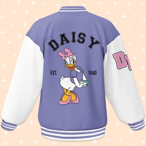 Personalize Disney Vintage Daisy Duck, For disney fan, Custom Disney Jacket, Matching Baseball Team Outfit